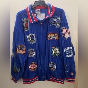 Rare Vintage NBA basketball patch jacket
